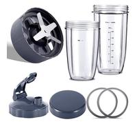 PièCes de Rechange de MéLangeur pour les MéLangeurs NutriBullet 600W-900W-PRO - Lame D'Extraction et Grandes Tasses de 32Oz BLENDER