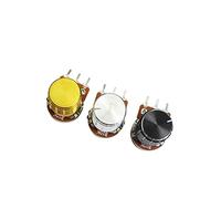 Pièces de rechange Encodeur de commutateur 5 pièces/lot potentiomètre à Film de carbone WH148 15mm, avec Kit de capuchon de boutons de commutateur rotatif B1K 2K 5K 10K 20K 50K 100K 250K 500K 1M (Siz