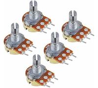 Pièces de rechange Encodeur de commutateur 5 pièces/lot WH148 Kit bleu potentiomètre à Film de carbone 15mm 3pin B1K 2K 5K 10K 20K 50K 100K 250K 500K 1M capuchon de bouton de commutateur rotatif (Siz