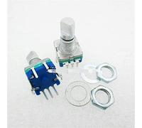 Pièces de rechange Encodeur rotatif 5 PCS/LOT prune poignée 15mm encodeur rotatif codage commutateur/EC11/potentiomètre numérique avec interrupteur 5 broches