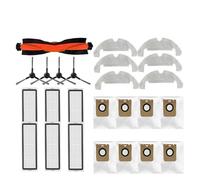 Pièces de rechange for aspirateur, brosses latérales principales, tissus de vadrouille, filtres HEPA, sacs à poussière, accessoires, compatibles avec Dreame Bot D10s Plus D9 Plus(25pcs)