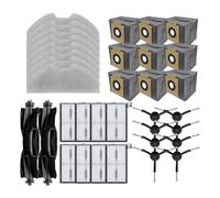 Pièces de rechange for aspirateur robot Eufy X8 Pro SES: rouleau, brosse latérale, serpillière, tampons, sacs à poussière, filtre HEPA de remplacement(Set17)