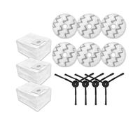 Pièces de rechange for aspirateur robot intelligent, brosse principale, filtre Hepa, sac à poussière, brosse latérale, chiffon de vadrouille, compatible avec Roidmi Eva (Color : As Shown-01)