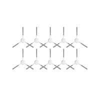 Pièces de rechange for aspirateur Robot X30 Ultra Pro D20 L10S S10 S20 S30, brosse latérale(10pcs white)