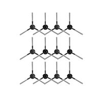Pièces de rechange for aspirateur Robot X30 Ultra Pro D20 L10S S10 S20 S30, brosse latérale(12pcs black)
