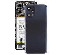 Pièces de Rechange for Coque arrière de Batterie Realme 9 Pro avec Cache d'objectif d'appareil Photo (Noir)