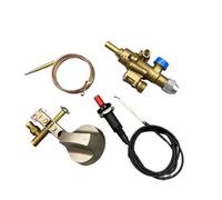 Pièces de rechange for four rotatif, brûleur, contrôle du gaz, soupape de sécurité en laiton avec brûleur pilote, ensemble régulateur de Thermocouple