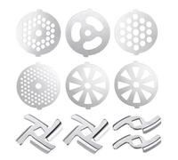 Pièces de rechange for hachoir à viande, pignon, mélangeur, couteau, grille en acier inoxydable, accessoires for hachoir à viande, outil de cuisine(B)