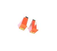 Pièces de Rechange for hélicoptère RC Ear C186 BO105 E120, pales, Train d'atterrissage, Moteur, Coque, roulement, hélice, auvent, Plateau cyclique for hélicoptère RC(Side Wing Orange)