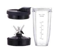 Pièces De Rechange For Mélangeur, Lame D'extracteur À 7 Ailettes, Tasse De 24Oz, Compatible For Nutri Ninja, For Auto IQ BN801 SS101 BL480-30 BL641, Tasse De Récipient De Mélange Chaud