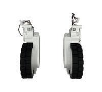 Pièces de rechange for roue de déplacement, compatibles for Dreame bot L10s L10 Ultra L10s Ultra S10 W10S Pro, accessoires de roue de glissement gauche et droite for aspirateur robot.(White R+L)