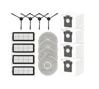 Pièces de rechange for sac à poussière, filtre à brosse latérale, tampon de vadrouille, compatibles avec Cecotec Conga X50/X50 x-treme, accessoires for aspirateurs robots