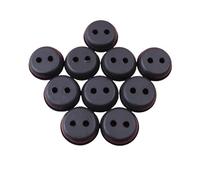 Pièces de rechange Œillet en caoutchouc for tronçonneuse, accessoires de tondeuse à gazon, pièces de rechange, 2 trous, gaz, 20mm, 10 pièces/lot