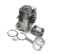 Pièces de rechange Kit de segments de piston et d'axe de cylindre 34 mm G2500 compatible avec les scies à poignée Zenoah G2500 2500 25cc, A305, STIGA SPR255 et CJ300