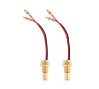 Pièces de rechange Lot de 2 jauges de température d'eau, tête de 10 mm, filetage 1/8, capteur jaune