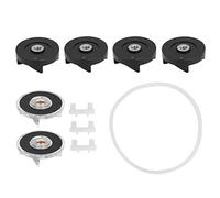 Pièces de Rechange Magic Blender 6 Pack Engrenage de Base et Kit d'Engrenage de Lame Accessoires en Métal en Caoutchouc en Plastique Durable Haute Performance pour Machine à (Kaki et Noir)