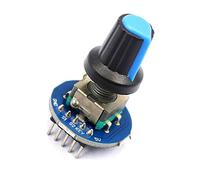 Pièces de rechange Micro-interrupteur avec interrupteur Module d'encodeur rotatif for le développement de capteurs de briques capuchon de bouton de potentiomètre rotatif Audio rond EC11