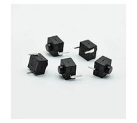 Pièces de rechange microswitch 5 pièces rouge/noir petit micro interrupteur autobloquant 8 *,4 avec 2 pieds à bouton commutation tactile lumière verrouillage L068-A DC30V1A(5 Black)