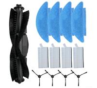 Pièces de rechange pour aspirateur Cecotec pour Conga 7490 7290 pour Genesis pour X-Treme pour la maison pour X-Treme Set d'accessoires avec 1 brosse principale, 4 filtres, 4 chiffons de serpillères