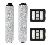 Pièces de rechange pour aspirateur pour Bissell CrossWave HF3, 2 filtres + 2 brosses à rouleau, accessoires de rechange pour aspirateur brosse à rouleau