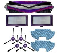 Pièces de rechange pour aspirateur pour Samsung PowerBot VR05R503/SA DJ81-00167A Kit d'accessoires avec 1 brosse rouleau + 2 filtres + 2 chiffons + 4 brosses latérales