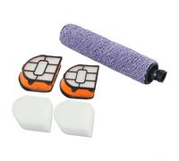 Pièces de rechange pour aspirateur pour Shark WD200 WD101 WD100, 2 filtres en mousse, 2 filtres, 1 rouleau de brosse, pour aspirateur pour Shark pour HydroVac 3 en 1 multi-pour aspirateur