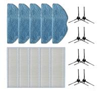 Pièces de rechange pour aspirateur robot Botslab S8 Plus, lot de 8 brosses latérales, 5 chiffons de nettoyage et 5 filtres pour aspirateur