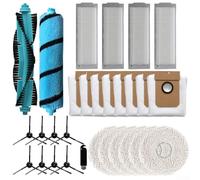 Pièces de rechange pour aspirateur robot Conga 11090 Spin Revolution, comprend une brosse principale, des filtres à poussière, des chiffons à poussière, des brosses latérales (B)