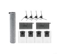 Pièces de rechange pour aspirateur robot Dreame X50Pro pour Aqua 10 Ultra, chiffon en microfibre, 4 brosses latérales, 4 sacs à poussière et 2 filtres HEPA