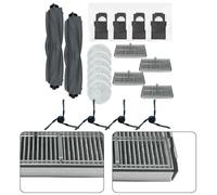 Pièces de rechange pour aspirateur robot Mova E40 Ultra, 2 rouleaux, 6 serpillères, 4 filtres HEPA, sacs à poussière, brosses latérales, kit de nettoyage pour carrelage en bois