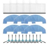 Pièces de rechange pour aspirateur robot Ultenic D10 - Brosse latérale, filtre et chiffon de nettoyage - Compatible avec Ultenic D10, comprend 6 côtés Brushe (B)