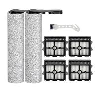 Pièces de rechange pour aspirateur sans fil Tineco GO H2O HammerHead/HammerHead Mess Detect comprenant 2 brosses à rouleaux, 4 filtres HEPA, 1 outil de nettoyage (7 pièces)
