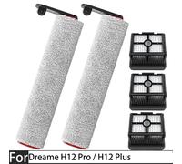 Pièces de rechange pour aspirateur sec et humide Dreame H12 Pro / H12 Plus, brosse douce, rouleau, filtre HEPA, accessoires 2PCS