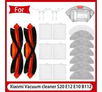 Pièces de rechange pour aspirateur Xiaomi, robot de balayage, brosse principale, brosse latérale, chiffon de vadrouille, filtre HEPA, S20, E12, E10, B112 14PCS