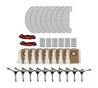 Pièces de rechange pour aspirateurs robot MONSGA MS1 MAX, comprend une brosse principale, un sac à poussière, une brosse latérale, un chiffon et un kit de chiffon (C)