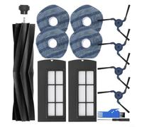 Pièces de rechange pour aspirateurs robots Eufy Clean X9Pro, comprend 4 brosses latérales, 2 filtres HEPA, 1 brosse rouleau principale, 4 tampons en tissu