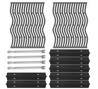 Pièces de rechange pour barbecues au propane Napoleon Prestige 500, grilles de cuisson en fonte, boucliers de plaque chauffante en acier porcelaine et tubes de brûleur en acier inoxydable pour