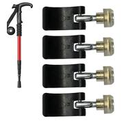 Pièces de rechange pour bâtons de randonnée - Fixation solide de poignée de verrouillage, clip de boucle de bâton d'escalade avec vis à écrou, pince de fixation de bâton de randonnée, accessoire de