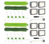 Pièces de rechange pour brosses série Aspirateur i7 i7+ i3 i3+ i4 j7 E5 E6 E7 2 Paire de Brosses en caoutchouc, 8 Filtres, 10 brosses latérales，Vacuum Cleaner Brush Replacement Parts,Replacement Kits