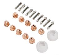 Pièces de rechange pour brûleur à plasma pour Thermal Dynamics PCH-51 3XR 4XI 5XR - Buses d'électrodes blindages compatibles avec 9-5633 9-5724 8-5526, lot de 22 pièces