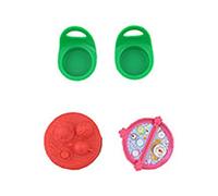 Pièces de rechange pour calendrier de l'Avent Fisher-Price Little People - DGF96 + GLK12 ~ Comprend 2 chaises vertes, 1 table rouge et 1 table rabattable rose