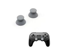 Pièces de rechange pour capuchons de joystick de la manette de jeu pour 8BitDo SN30pro+/SF30pro : capuchons de sticks analogiques anti-desserrage, pièces de réparation et de modification(Gris)