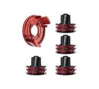 Pièces de rechange pour coupe-bordures AL-KO GTE 350/450/550 - 4 bobines de fil et 1 capuchon de bobine,