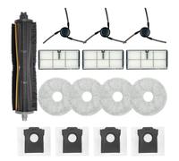 Pièces de rechange pour Dreame X40 Ultra Complete L40 Ultra X40 Master MOVA P10 Pro Ultra Mop Pads X4 ; Sac à poussière X4 ; Filtre HEPA X3 ; Brosse principale Tri-Cut X1 ; Brosses latérales X3