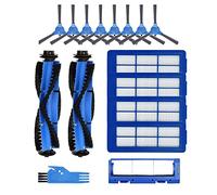 Pièces de rechange pour eufy RoboVac 11S Max 15C Max 25C Max 30C Max G30 G30 Edge G30 Hybrid G30 Verge G20 G20 Hybride G15 G32 Pro Kit d'accessoires avec filtre brosses latérales, brosse rouleau et