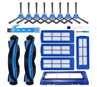 Pièces de rechange pour Eufy RoboVac 11S Max, kit d'accessoires pour aspirateur RoboVac 15C Max 30C Max comprenant 4 filtres, 8 brosses latérales, 2 brosses à rouleaux, 1 protège-brosse à rouleau