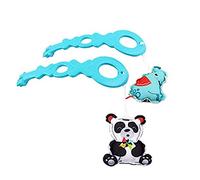 Pièces de rechange pour Fisher-Price Animal Wonders Jumperoo - FWY41 ~ Jouets de rechange à suspendre éléphant et panda ours avec crochets