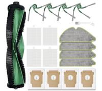Pièces de Rechange pour iRobot Roomba 115 Combo/115 Combo+ Accessoire | 1 brosse principale, 4 serpillières, 4 sacs à poussière, 4 brosses latérales,4 HEPA Filtre, 1 brosse de nettoyage