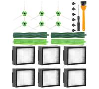 Pièces de Rechange pour iRobot Roomba E5 E6 i7 i7+ i3 i3+ i4 i4+ i6 i6+ j7 j7+, Kits accessoires de Remplacement pour iRobot i & e & j Séries, 6 Filtre,6 Brosses Latérales, 4 Brosses en Caoutchouc