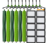 Pièces de rechange pour iRobot Roomba I, E & J Series i3 i3+ i4 i6 i6+ i7 i7+ i8 i8+/Plus E5 E6 E7 J9 J8 J7 J6 J5 et version Plus, 3 brosses à rouleaux, 10 filtres HEPA et 10 brosses latérales